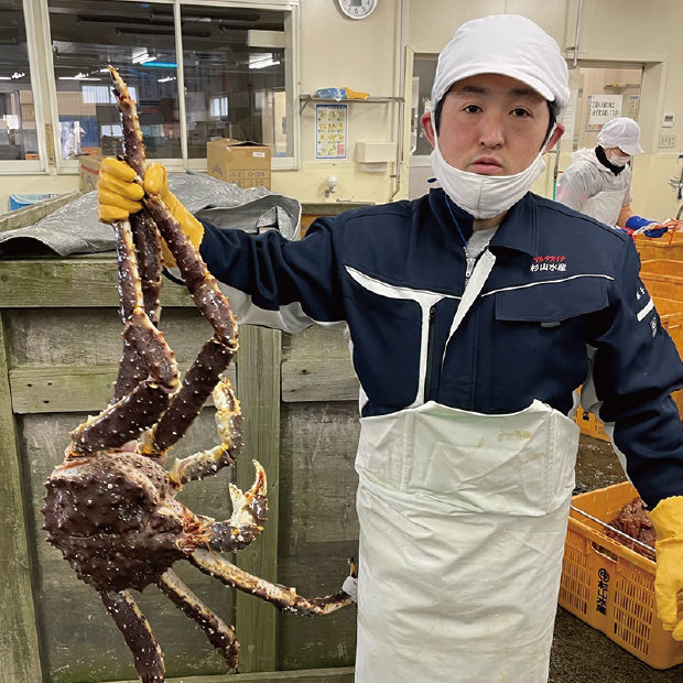 北海道名物の大きなカニ