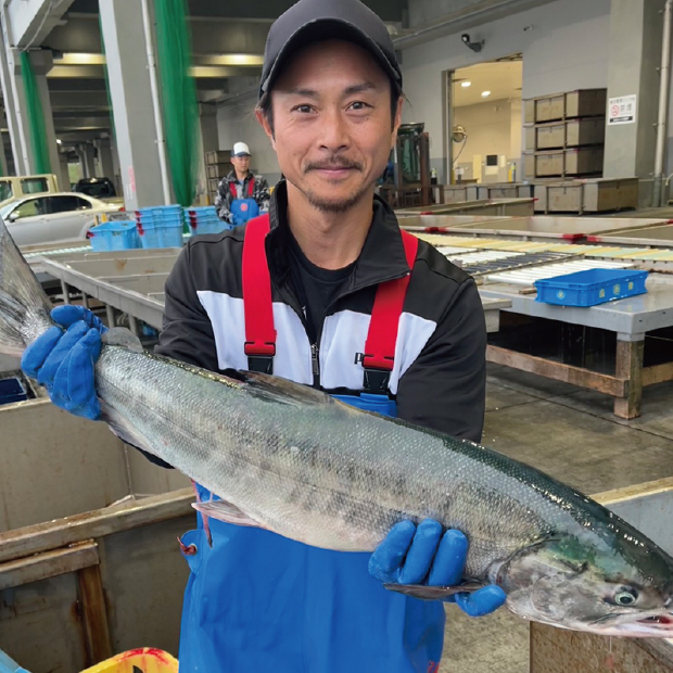 根室の漁港にて